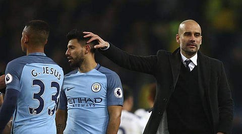 Third-placed Manchester City are three points ahead of fifth-placed Arsenal with two games remaining as they battle for a top-four finish. | AP