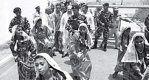 A rousing reception given to Amit Shah on his arrival at Kavaratti on Tuesday.