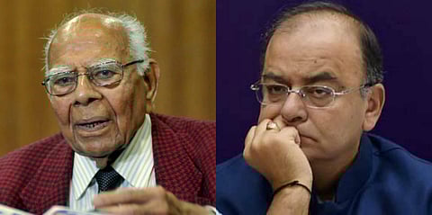 Ram Jethmalani and Arun Jaitely (PTI)