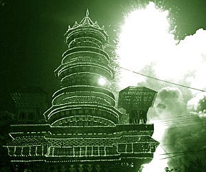 File Photo of Thrissur Pooram festival. | Express Photo Service