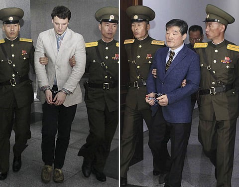 North Korea has detained U.S. citizen, Tony Kim, who also goes by his Korean name Kim Sang-duk, officials said Sunday, April 23, 2017, bringing to three the number of Americans now being held there. (File|AP)