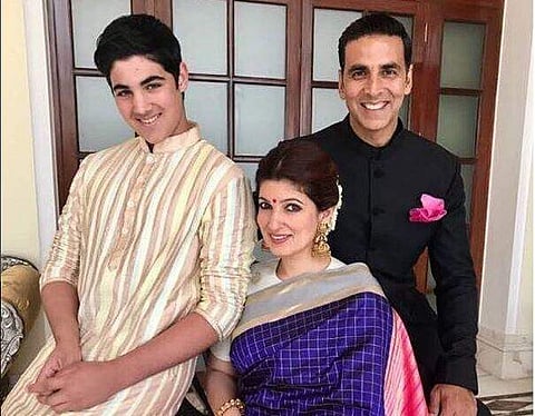 Actor Akshay Kumar and his family. | Instagram