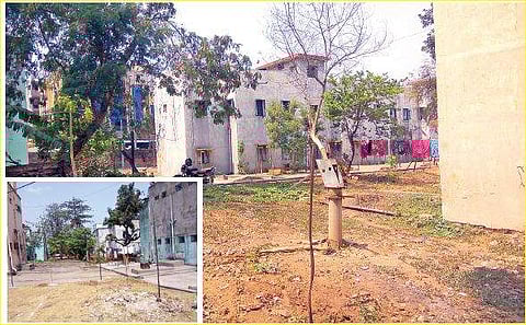 No proper fencing constructed for the houses in Railway Colony near the DRM office in Visakhapatnam | Express