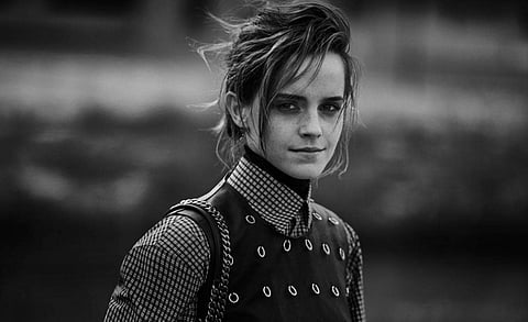 Emma Watson portrait by Peter Lindbergh. (Photo|facebook.com/emmawatson/)