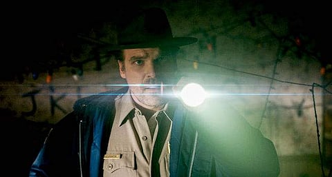 Actor David Harbour in 'Stranger Things'. (Photo|YouTube/Netflix)