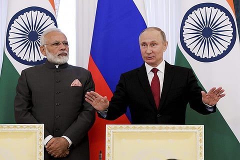 PM Modi and Russian President Vladimir Putin