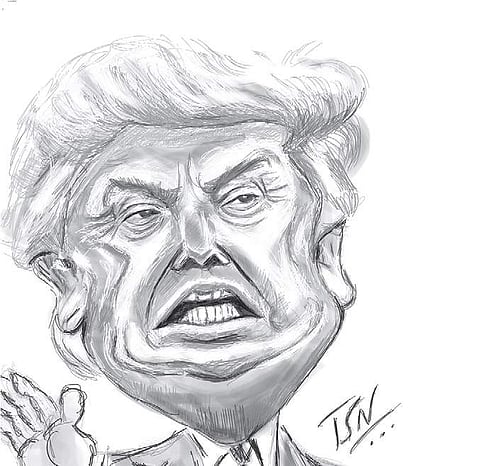 T S Narayanaswamy's sketch work