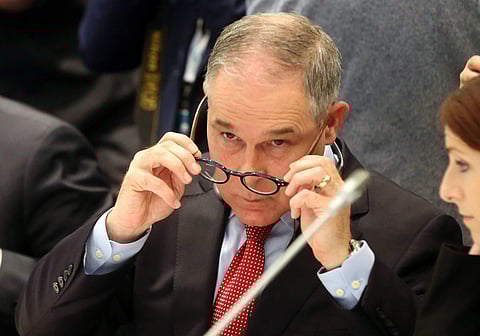 United States Environment Protection Agency chief Scott Pruitt attends the opening of a two-day G7 summit on the environment, in Bologna, Italy on Sunday. (Photo | AP)