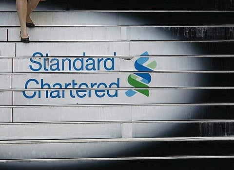 Standard Chartered Bank logo. Reuters