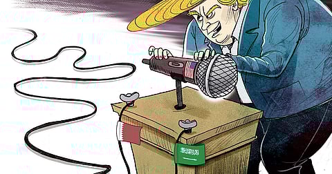 The mystery behind Trump’s Qatar tweets