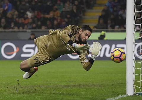 AC Milan goalkeeper Gianluigi Donnarumma (File | AP)