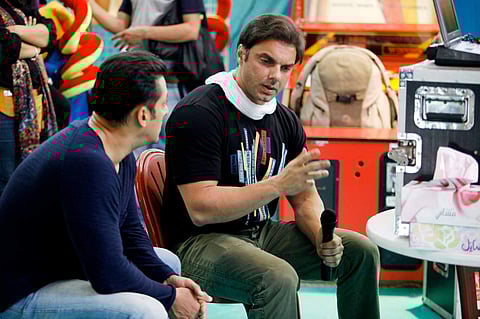 Sohail Khan on a movie location with brother and Superstar Salman Khan. (File | Facebook)