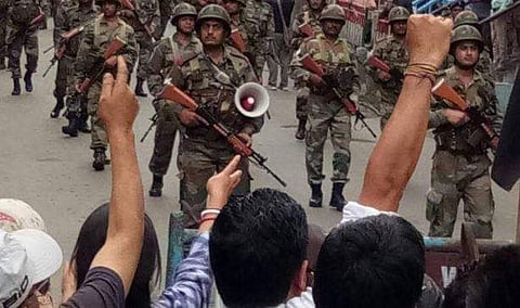 The Army's flag march in Darjeeling  | File photo by EPS