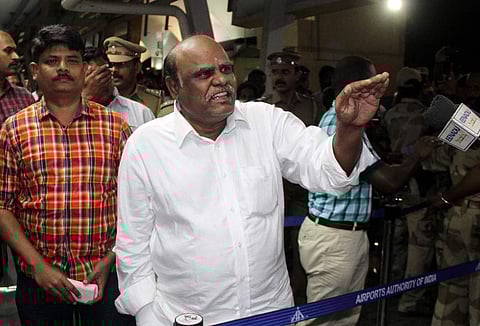 Former Calcutta HC judge CS Karnan arrested by West Bengal police in Coimbatore on Tuesday. (EPS | Prakash Chellamuthu)