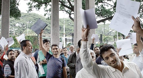 Locals line up at the BBMP office to file their nominations to be part of ward committes