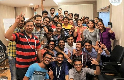 Young entrepreneurs at the Team Building and fundraising session