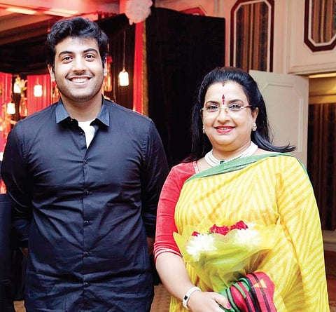 Ambika with her son, Ram Keshav