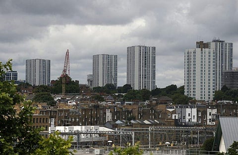 A general view of the housing towers of the Chalcots Estate in the borough of Camden, north London. (Photo | AP)