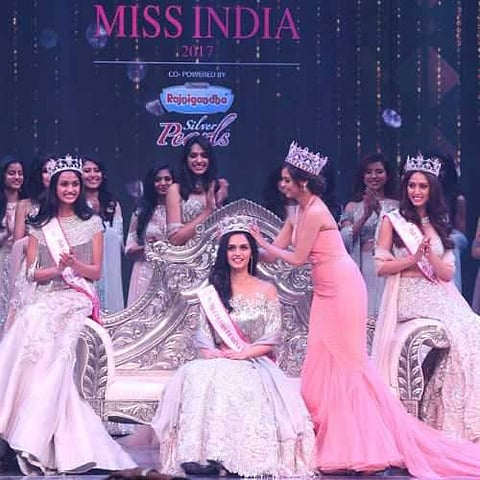 The crowning ceremony of Femina Miss India 2017. (Photo | Miss India/ Twitter)