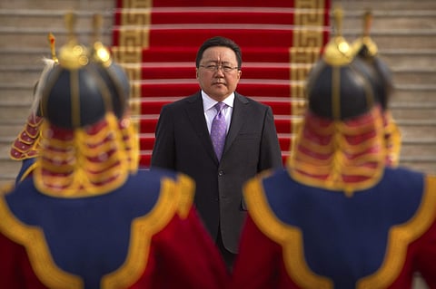 Current Mongolian President Tsakhiagiin Elbegdorj | File Photo | AP