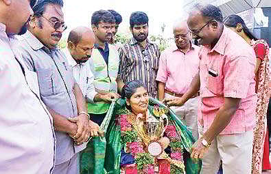 World chess queen Jennitha Anto.