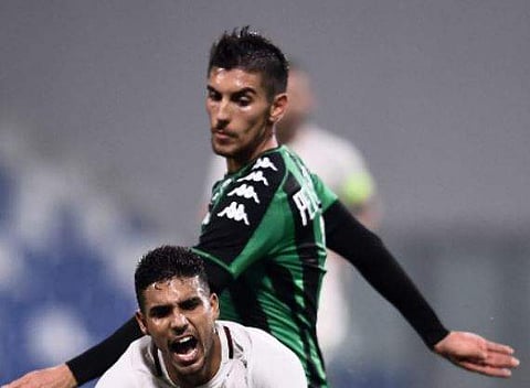 Lorenzo Pellegrini (Top), a former Roma academy graduate, returns to Roma after two seasons with Sassuolo. (File | AFP)