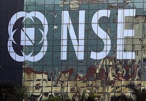 Reuters file image of National Stock Exchange building in Mumbai.