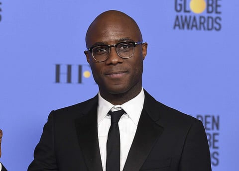 FILE - This Jan. 8, 2017 file photo shows Barry Jenkins, director of 'Moonlight,' in press room at the 74th annual Golden Globe Awards in Beverly Hills, Calif. Jenkins’ feature-film follow-up to his Oscar-winning “Moonlight” will be an adaptation of James