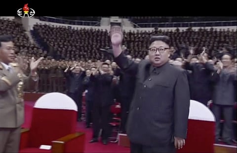 Kim attended a concert replete with pop music and thunderous applause to fete the successful launch of his country's first intercontinental ballistic missile. (Photo | )
