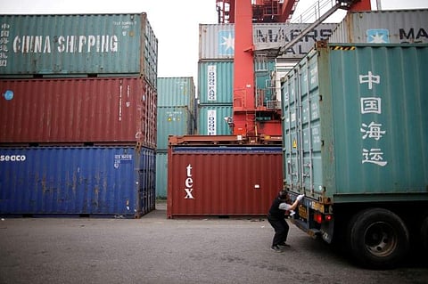 Representational image.  truck driver checks a shipping container at a container terminal at Incheon port in Incheon, South Korea, May 26, 2016. (REUTERS)