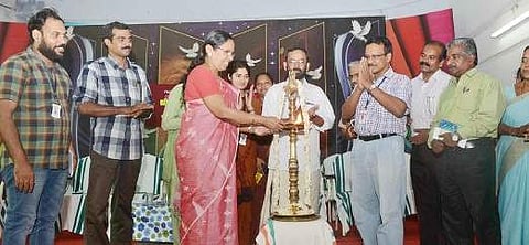 Social Justice Minister K K Shylaja inaugurating  ‘Our Responsibility to Children’ initiative at SMV School