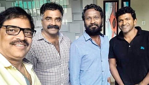 NS Rajkumar,  Rockline Venkatesh,  Vetrimaaran and Puneeth Rajkumar