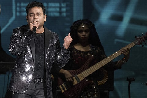A. R. Rahman performs at the 2017 International Indian Film Academy Festival's IIFA Rocks at MetLife Stadium on Saturday, July 15, 2017, in East Rutherford, N.J. | AP