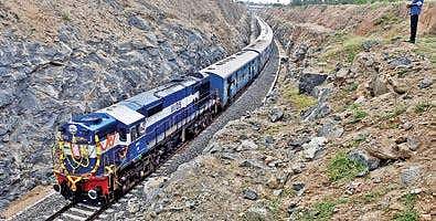 The special passenger train on its way to Pollachi on Saturday | A Raja Chidambaram