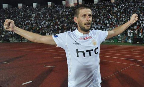 Emiliano Alfaro scored five goals from 13 appearances for NorthEast United FC last season. (File | PTI)