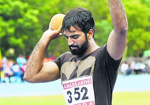 Shot putter Reham Ali (Photo | P Ravindra Babu)