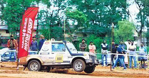 Action from second day of the Dakshin Dare rally
