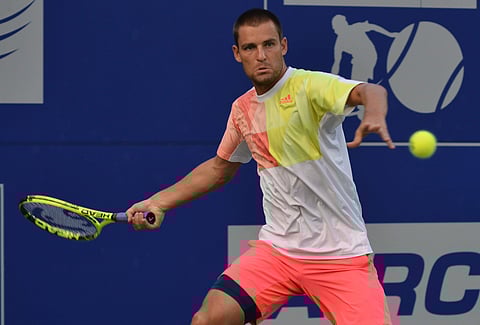 Russia's Mikhail Youzhny at Chennai Open 2017.(Ashwin Prasath | EPS)