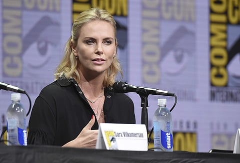 Charlize Theron speaks at the 'Women Who Kick Ass' panel on day three of Comic-Con International on Saturday, July 22, 2017, in San Diego. (Photo by Richard Shotwell/Invision/AP)