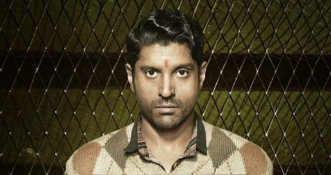 Farhan Akhtar in the first look of Lucknow Central. (Photo | Twitter)