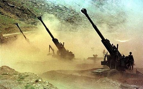 In 1999, the infiltration of Pakistani soldiers and militants into the Indian posts of the LoC led to a heavily-armed conflict that lasted for over 60 days, with India finally reclaiming control over them on July 26. Indian soldiers fire 155mm Bofors guns