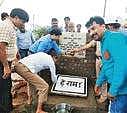 Gandhi samadhi  being shifted from submergence zone of backwaters of Sardar Sarovar Dam in MP | Express