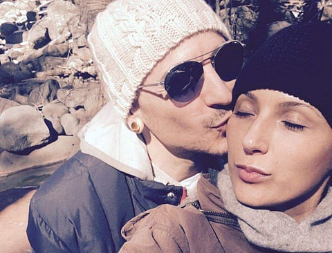 Chester and Talinda Bennignton. (Photo | twitter.com/TalindaB/)