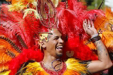 On the climax of the 10-day WorldPride festivities at Europe's LGBT diversity capital, Madrid, hundreds of thousands of people marched for LGBTIQ rights, on Saturday, under tight security. A parade of 52 floats walked through the Spanish capital and into the night, and was led by all of Spain’s major political parties, both left and right. “Madrid wants you to remember, and to never forget, that whoever you love, Madrid loves you,” Madrid's Mayor Manuela Carmena wrote on Twitter on Saturday. (AP Photo/Paul White)