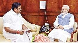 A file photo of Chief Minister ‘Edappadi’ K Palaniswami with Prime Minister Narendra Modi .