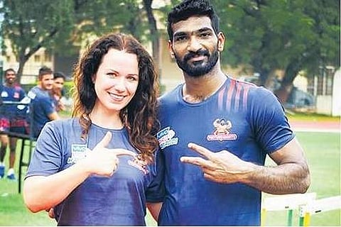 Oliwia Witek with Sukesh Hegde