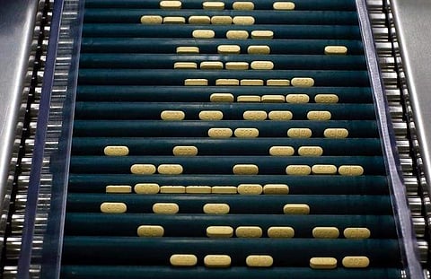 Tablets move along the production line at a pharmaceutical plant of Lupin, India's No. 2 drugmaker, in Verna. (File | Reuters)