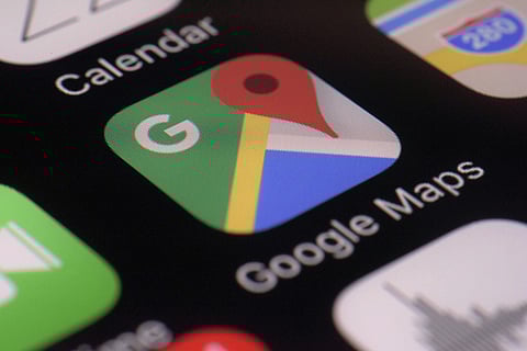 Google Maps app on a smartphone. (File photo | AP)