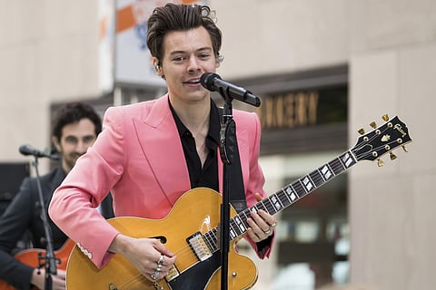 In this May 9, 2017, file photo, Harry Styles performs on NBC's 'Today' show at Rockefeller Plaza in New York. | AP