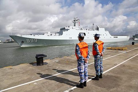 China on Tuesday dispatched members of its People's Liberation Army to the Horn of Africa nation of Djibouti to man the rising Asian giant's first overseas military base, a key part of a wide-ranging expansion of the role of China's armed forces. (File Ph